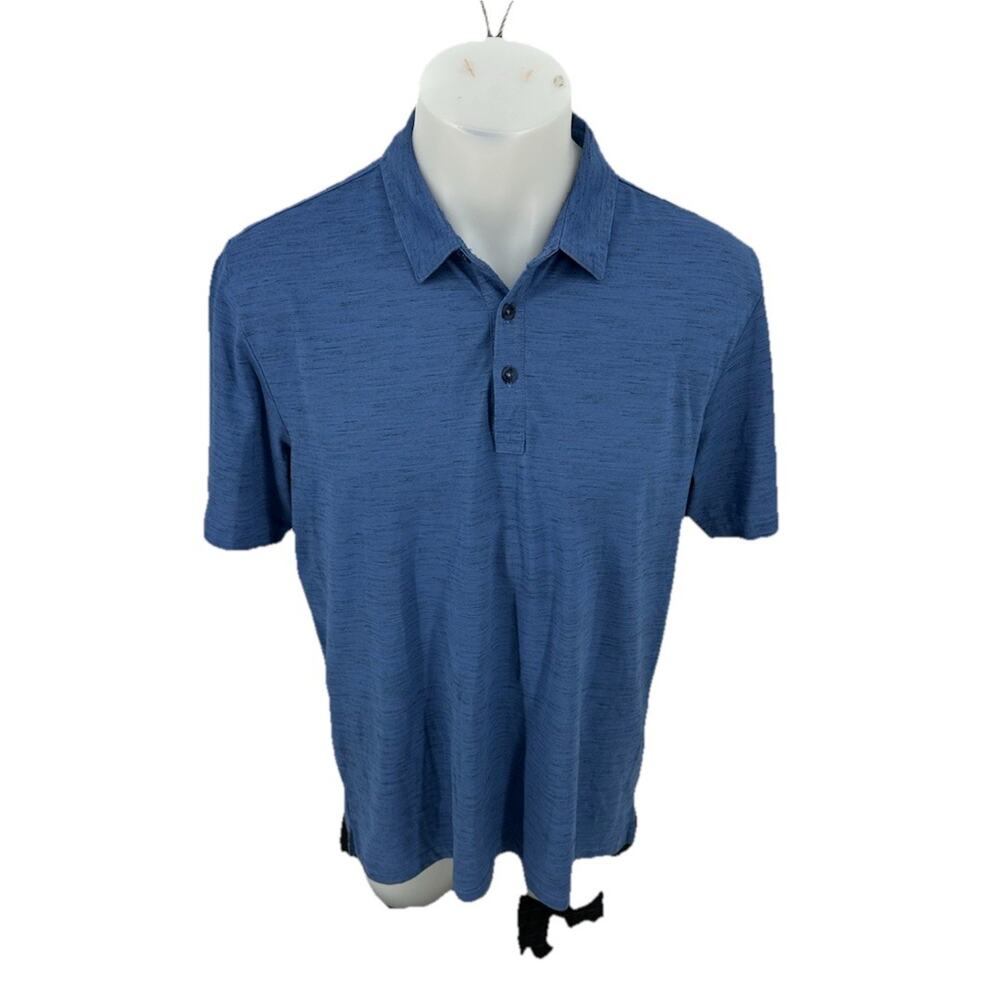 Travis Mathew XL Men Golf Polo Pullover Short Sleeve T-shirt Active Blue BC04